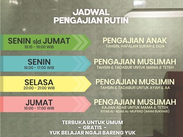 Jadwal Pengajian 2026