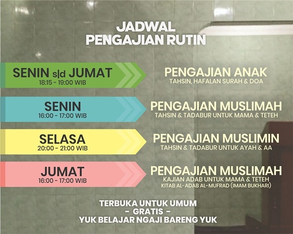 Jadwal Pengajian 2026